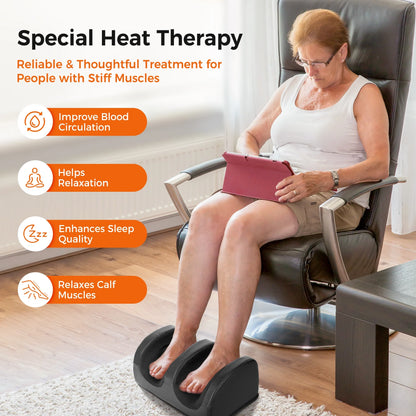 Shiatsu Foot Massager, Foot Spa with Heat for Comfort and Relief, Gift, Black