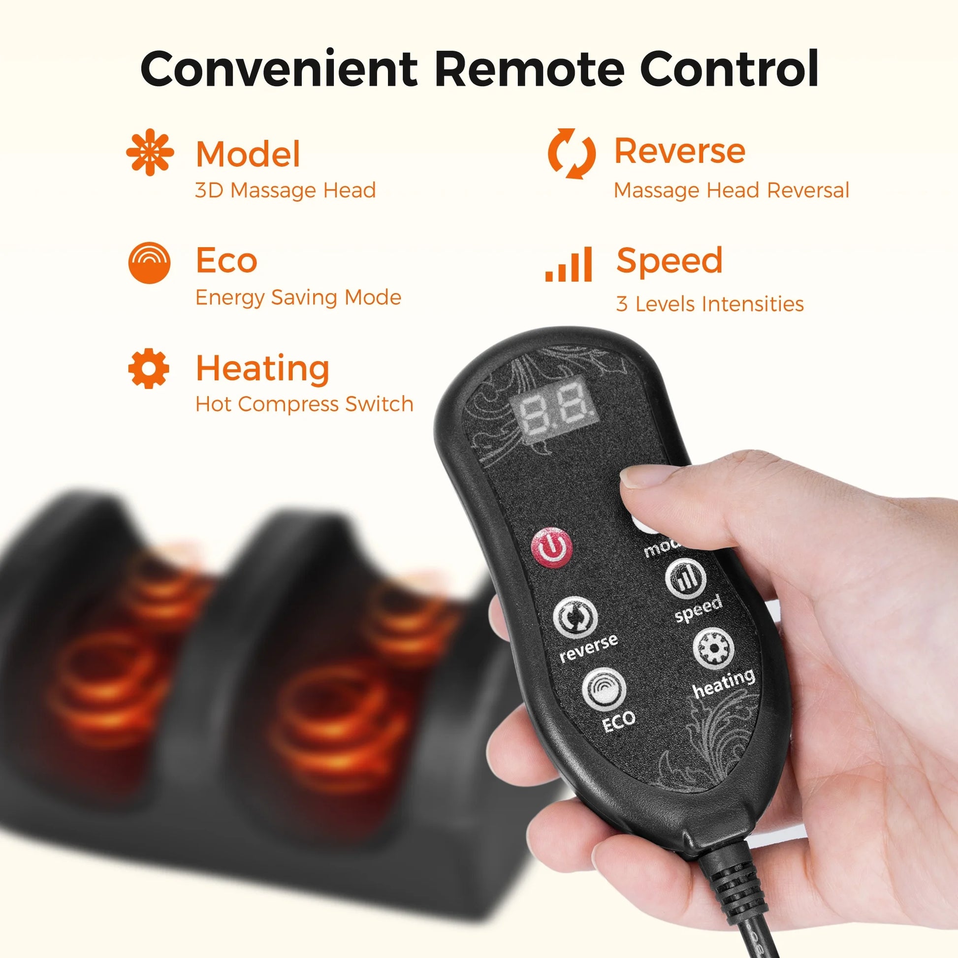 Shiatsu Foot Massager, Foot Spa with Heat for Comfort and Relief, Gift, Black