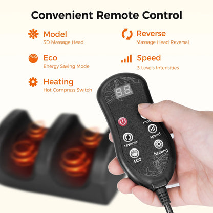 Shiatsu Foot Massager, Foot Spa with Heat for Comfort and Relief, Gift, Black